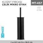 KLOZET FIRÇASI ÇELİK MİKRO SİYAH (831S)
