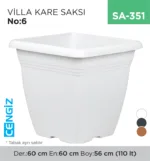 VİLLA KARE SAKSI NO:6 TABAKSIZ (110 LT) (VKS6)
