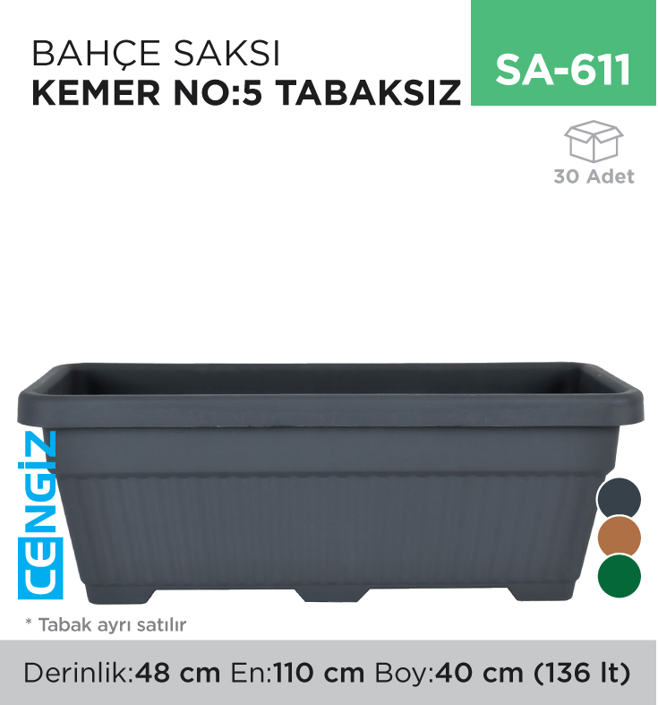 BAHÇE SAKSI KEMER NO:5(TABAKSIZ)(KBT0502102&amp;3)