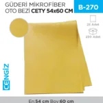 GÜDERİ MİKROFİBER OTO BEZİ CETY 54*60CM (RND3444)