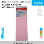 MİKROFİBER CAM BEZİ SPARK KRİSTAL 40*40 (MC5540)