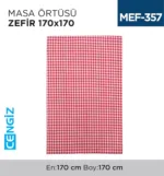 MASA ÖRTÜSÜ KUMAŞ ZEFİR 170*170 CM