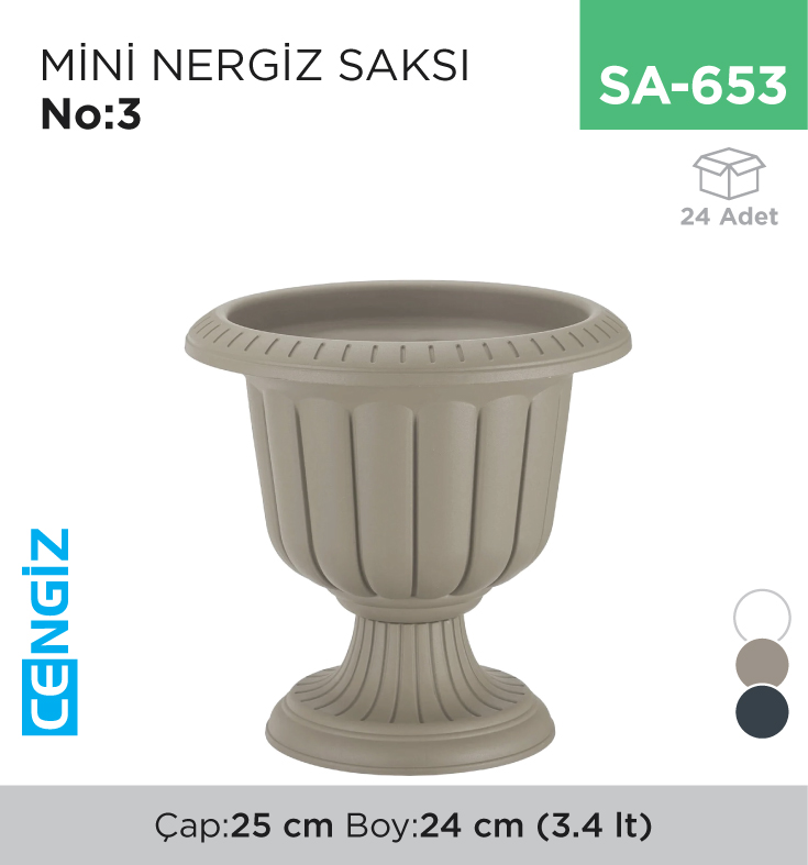 MİNİ NERGİS SAKSI NO:3 (MN03) (3