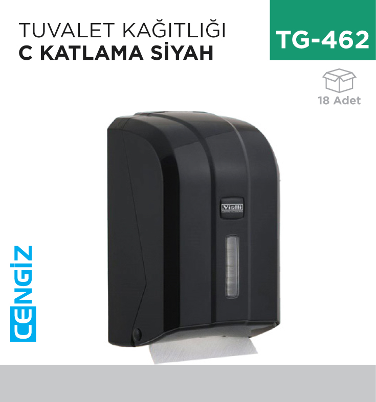 TUVALET KAĞITLIĞI C KATLAMA SİYAH (K6CB)