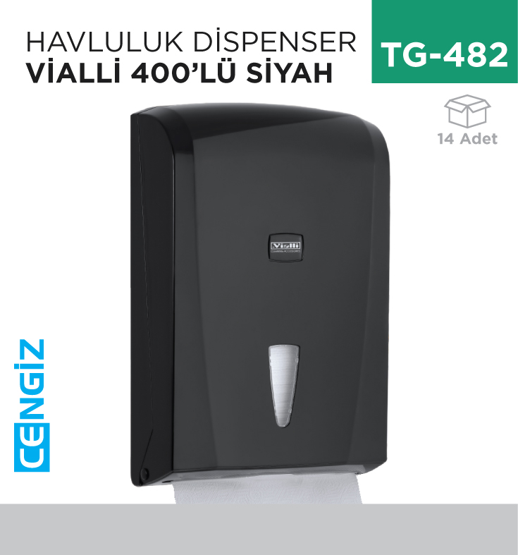 HAVLULUK DİSPENSER 400 LÜ SİYAH (K21B)