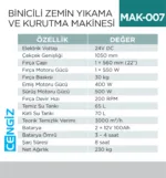 BİNİCİLİ ZEMİN YIK.VE KURUTMA MAK.(UTP708B)