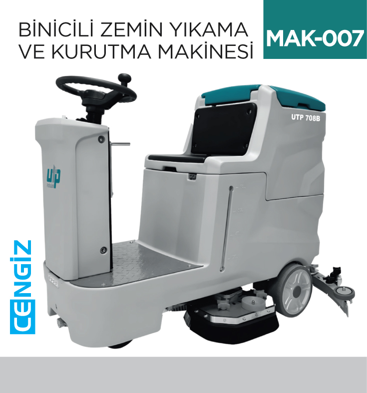 BİNİCİLİ ZEMİN YIK.VE KURUTMA MAK.(UTP708B)
