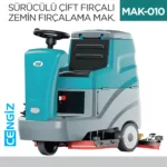 SÜRÜCÜLÜ ÇİFT FIRÇALI ZEMİN FIRÇALAMA MAKİNESI  (UTP713)