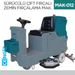 SÜRÜCÜLÜ ÇİFT FIRÇALI ZEMİN FIRÇALAMA MAKİNESI  (UTP710B)
