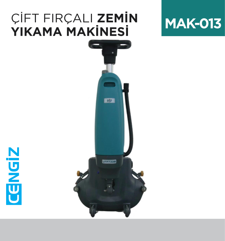 ÇİFT FIRÇALI ZEMİN YIKAMA MAKİNESI  (UTP730B)