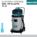 ELEKTRİKLİ SÜPÜRGE END.TİP PLASTİK 77 LT  (UTP727P)