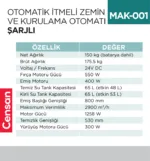 OTOMATİK İTMELİ ZEMİN VE KURULAMA OTOMATI ŞARJLI (UTP707)