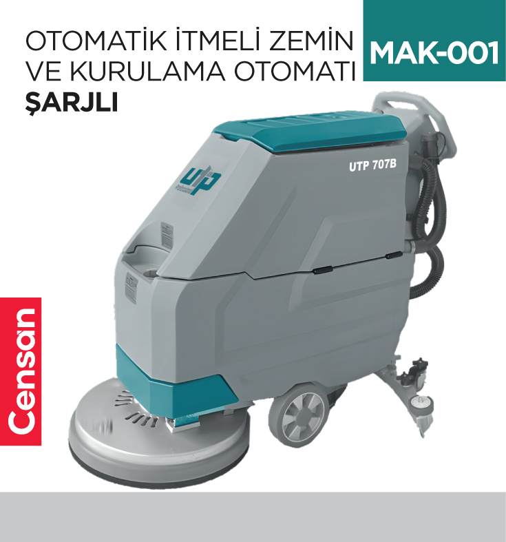 OTOMATİK İTMELİ ZEMİN VE KURULAMA OTOMATI ŞARJLI (UTP707)