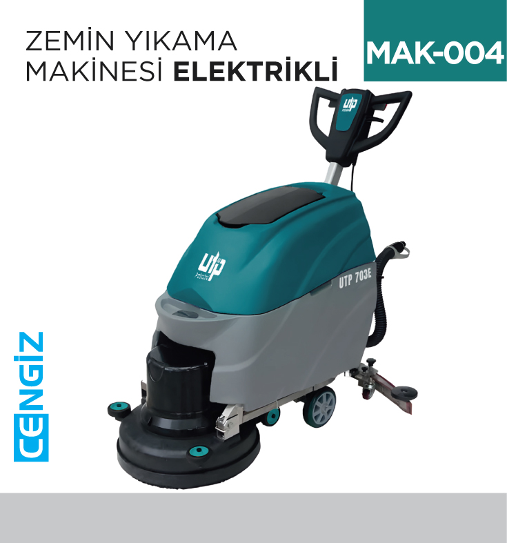 ZEMİN YIKAMA MAKİNESI ELEKTİRİKLİ (UTP703E)