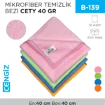MİKROFİBER TEMİZLİK BEZİ CETY 40 GR (RND 10)