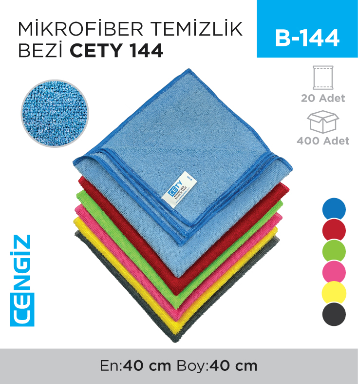 MİKROFİBER TEMİZLİK BEZİ CETY 144