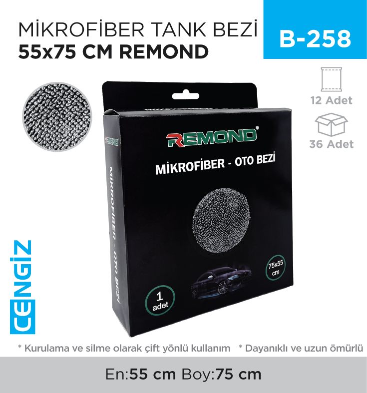MİKROFİBER TANK BEZİ 55*75 CM REMOND (RND 21)