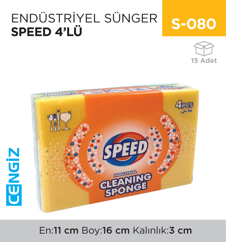 ENDÜSTRİYEL SÜNGER ACORD-SPEED 4LÜ