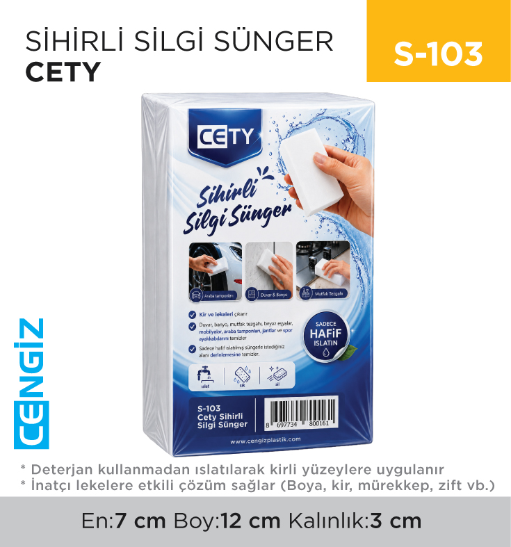SİHİRLİ SİLGİ SÜNGER CETY