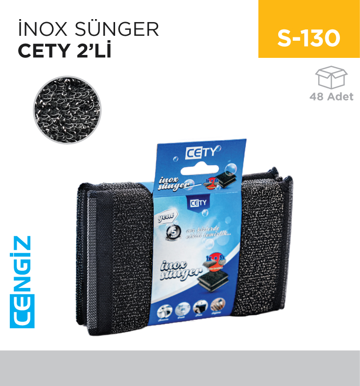 İNOX SÜNGER CETY 2Lİ