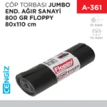 ÇÖP TORBASI JUMBO END.AĞIR SANAYİ 800 GR FLOPPY 80*110 CM