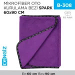 MİKROFİBER OTO KURULAMA BEZİ SPARK 60*90 (MP2317)