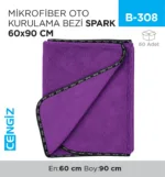 MİKROFİBER OTO KURULAMA BEZİ SPARK 60*90 (MP2317)