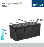 BAHÇE SANDIĞI 320 LT (BSA1)