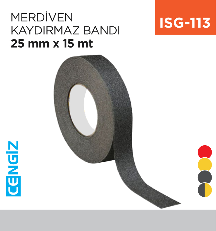 MERDİVEN KAYDIRMAZ BANDI 25 MM*15 MT