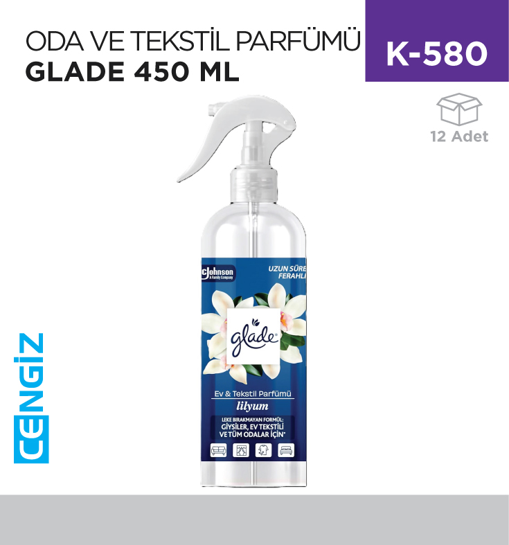 ODA VE TEKSTİL PARFÜMÜ GLADE 450 ML