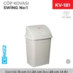 SWİNG ÇÖP KOVASI NO:1 (4 LT) (UP 114)
