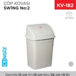 SWİNG ÇÖP KOVASI NO:2 (9 LT) (UP 116)