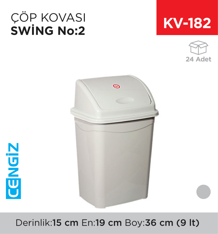SWİNG ÇÖP KOVASI NO:2 (9 LT) (UP 116)