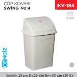 SWİNG ÇÖP KOVASI NO:4 (26 LT) (UP 120)