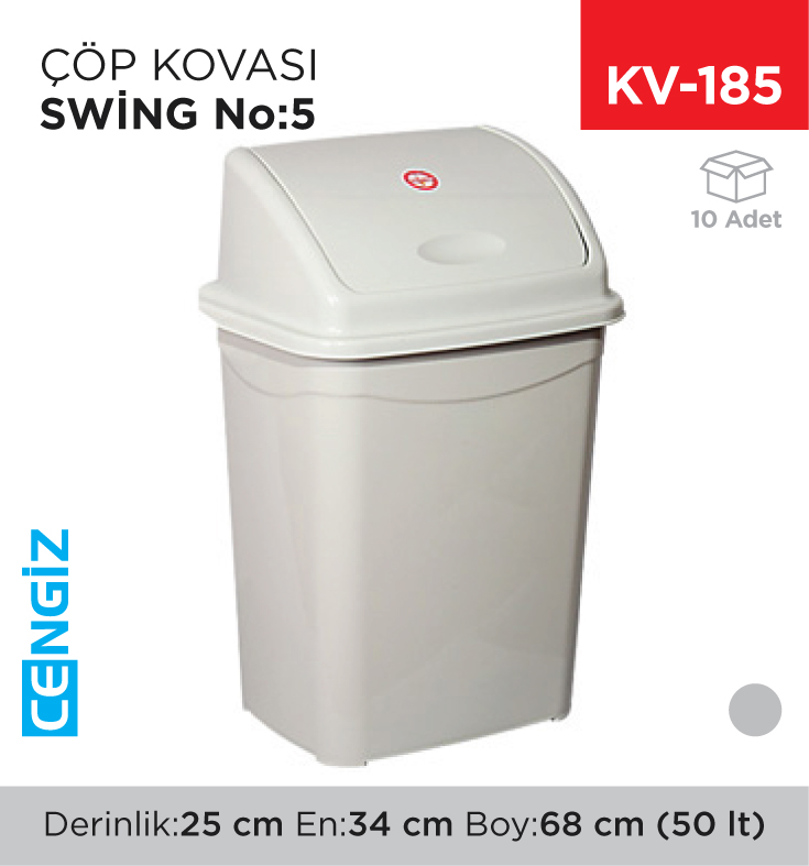SWİNG ÇÖP KOVASI NO:5 (50 LT) (UP 122)