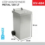 ÇÖP KONTEYNERİ METAL 120 LT (7435)