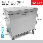 ÇÖP KONTEYNERİ METAL 1100 LT(7651)