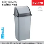SWİNG ÇÖP KOVASI NO:6 (70 LT) (UP 904)