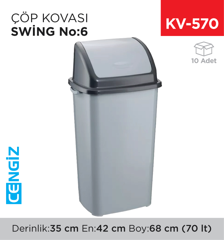 SWİNG ÇÖP KOVASI NO:6 (70 LT) (UP 904) SWİNG ÇÖP KOVASI NO:6 (70 LT) (UP 904)