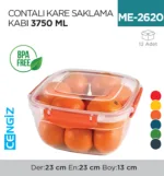 CONTALI KARE SAKLAMA KABI 3750 ML (30806)