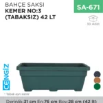 BAHÇE SAKSI KEMER NO:3 (TABAKSIZ) (42 LT) (KBS3)