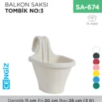 BALKON SAKSI TOMBİK NO:3 (3 LT)(TOM3)