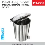 PEDALLI ÇÖP KOVASI METAL 50 LT (1008)(433)