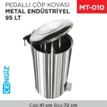 PEDALLI ÇÖP KOVASI METAL 95 LT (1070)
