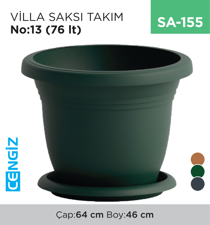 VİLLA SAKSI  TAKIM NO:13 (76 LT)(V513)