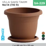 VİLLA SAKSI NO:14 TABAKSIZ (110 LT) (V514)