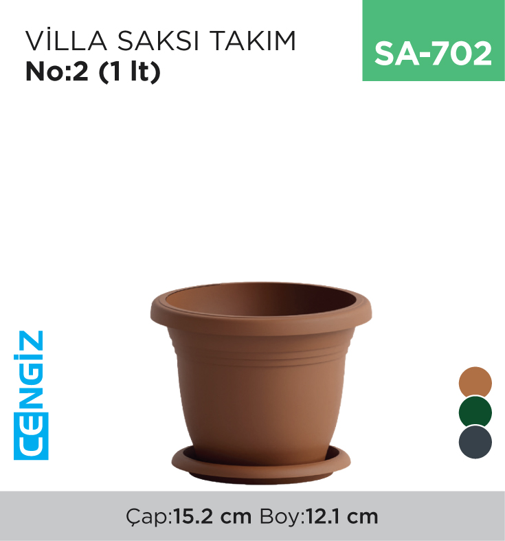 VİLLA SAKSI TAKIM NO:2  (1 LT) (V502)