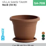 VİLLA SAKSI TAKIM NO:8  (14 LT) (V508)