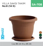 VİLLA SAKSI TAKIM NO:8  (14 LT) (V508)