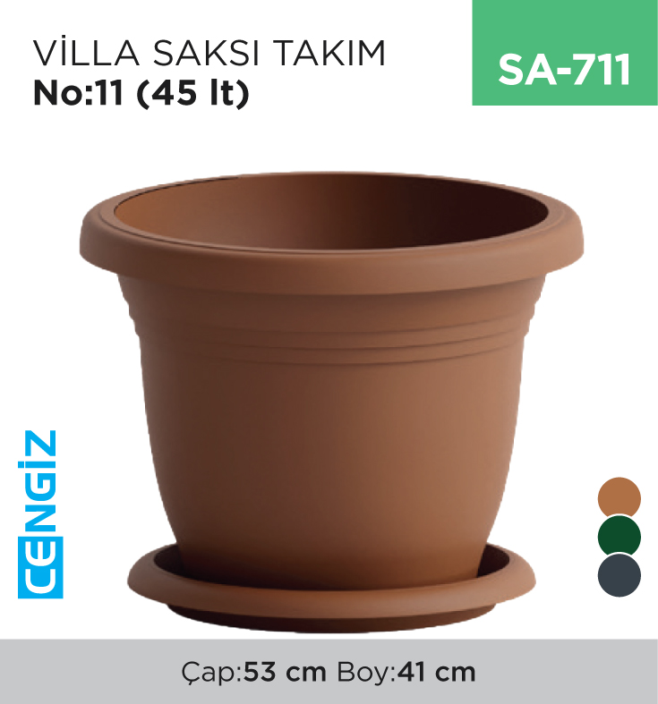 VİLLA SAKSI TAKIM NO:11 (45 LT) (V511)
